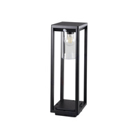 Venkovní zahradní lampa VIMO E27 IP44 tyčový senzor Black Kanlux