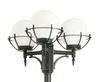 Venkovní zahradní lampa tyč LANTERN E27 Koule s košíkem 200 OGMWN 3 KPO 180-280cm černá Su-Ma