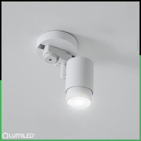 Adaptérová základna pro montáž jednofázových reflektorů Bílá LUMILED