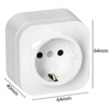Jednoduchá Povrchová Schuko Zásuvka 2P+E Bílá TODO ORNO