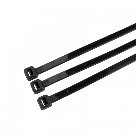 Kabelové stahovací pásky 7,6x500 mm černé UV TRACKS Zipové stahovací pásky OK-76500B .MORE 50 ks.