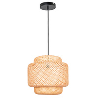 Stropní závěsné svítidlo E27 Beige BAMBOO NATURAL Sanico Goldlux
