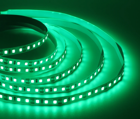 LED pásek 12V 24W 300LED zelená 8mm 5m ECOLIGHT