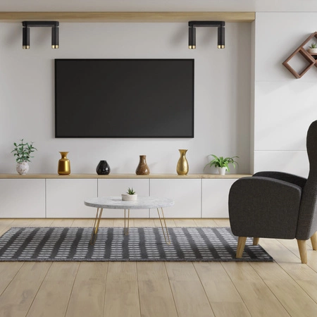 Nástěnné a stropní bodové svítidlo 2x GU10 Black Gold FADO Sanico Goldlux