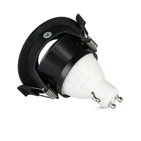 Zapuštěné stropní svítidlo GU10 Očko kulaté bílé/růžové zlato VT-873 V-TAC