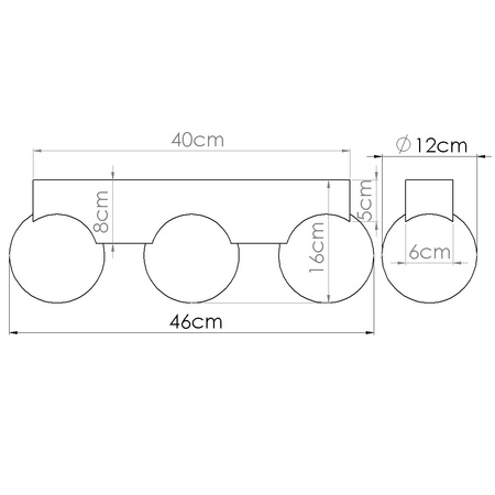 Stropní svítidlo 3x G9 přírodní dřevo BULBO Peach Puff SL.1684 Sollux
