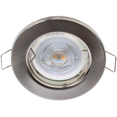 Halogenová Podhledové svítidlo GU10, MR16 Stálá Kulatá Saténový Plech LUMILED