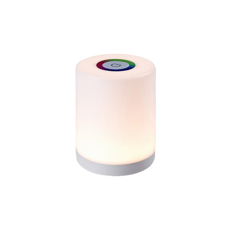 Stolní noční lampa 0,8W 50lm 3000K RGB stmívatelná bílá Moderní tipy Rabalux