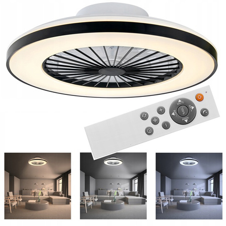 Stropní ventilátor LED Plafond 55W 3000K-5000K s dálkovým ovládáním