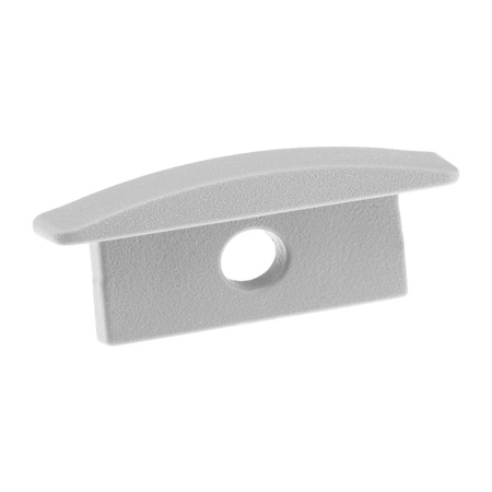 Záslepka pro Profil KM39K-S, s Otvorem Šedá Plastová LUMILED