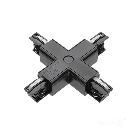 Přípojnicový spínač 3-vodičový X venkovní černý Kobi