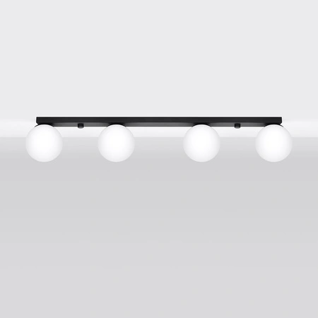 YOLI 4 4xG9 Černá moderní stropní lampa SOLLUX