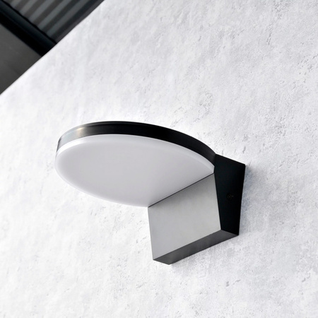 Venkovní nástěnné svítidlo LED fasádní svítidlo IP54 4000K Round Black