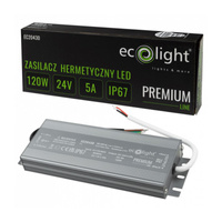 LED napájecí zdroj IP67 120W 24V Premium Ecolight