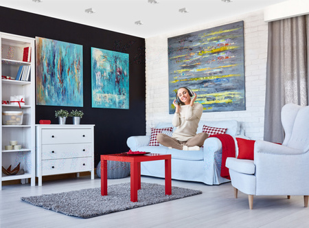 Kruhové stropní bodové svítidlo nastavitelné GU5.3 GU10 Square White Mini Kanlux