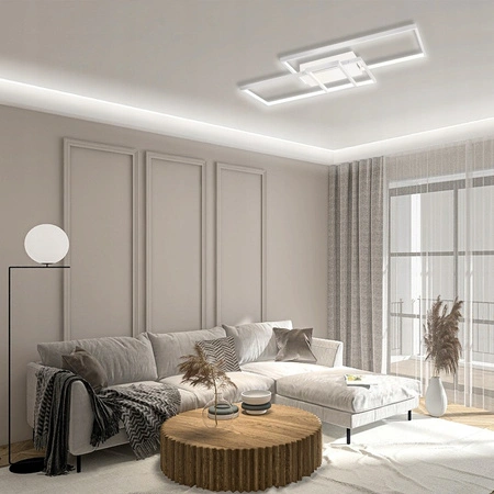 LED lustrová stropní lampa 90W CCT GALAXIS VELA bílá + dálkové ovládání