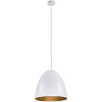 EGG M 9021 Nowodvorski stropní lampa bílá a zlatá E27 závěsná trubka ocel ?39 cm moderní