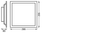 LED panel Stropní svítidlo Intelligenetna 14W 1100lm RGB CCT Stmívatelné 30x30cm Bílé SMART+ WiFi Magic Ledvance