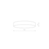 Plafond Stropní svítidlo LED Svítidlo pro povrchovou montáž 50W 4500lm 4000K Neutral Black LID ROUND 10418 Nowodvorski