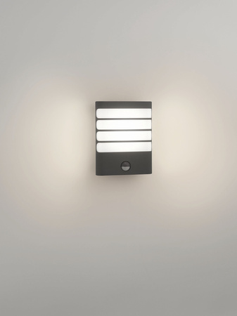 Zahradní lampa LED nástěnná lampa RACCOON IR myGarden 3W 2700K IP44 s pohybovým a soumrakovým senzorem antracitová PHILIPS