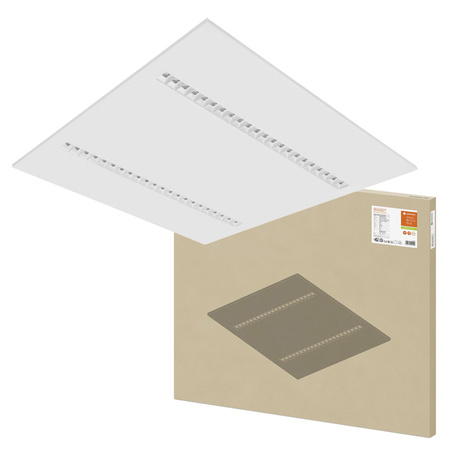 LED panel Kancelářské svítidlo Stropní svítidlo 33W 4000lm 4000K neutrální bílá zápustná montáž Bílá 62x62cm UGR16 IndiviLED® Ledvance