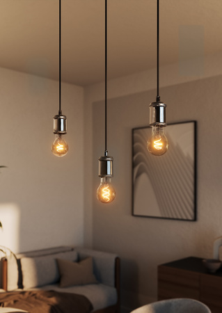 Dekorativní LED žárovka A60 E27 4,9W = 40W 470lm 2700K Warm CRI90 300° Filament Dimmable Vintage 1906 Osram