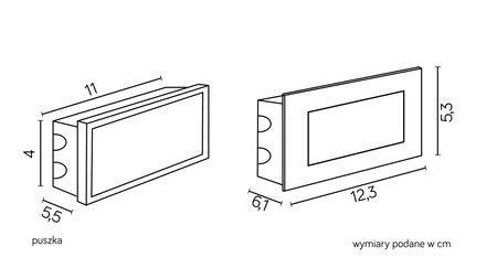 Venkovní zahradní lampa zapuštěná nástěnná LED lampa Led Inox E 04 1.5W 64lm 3000K Teplá bílá Su-Ma