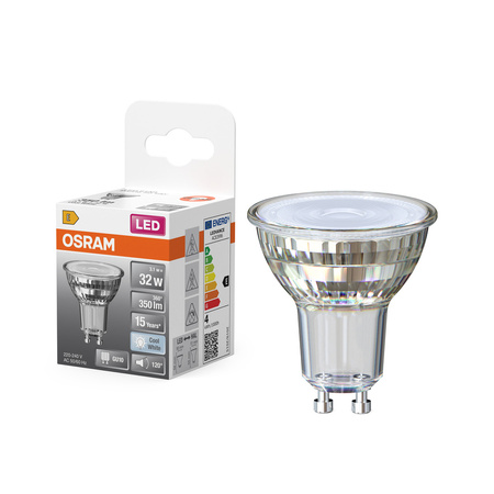 LED PAR16 reflektor GU10 3,7W = 50W 350lm 6500K studená bílá 36° STAR CLASSIC Osram