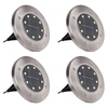 4x zahradní lampa 8x LED 0.8W SOLÁRNÍ ZEMNÍ IP54