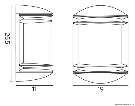 Venkovní zahradní lampa LED NÁSTĚNNÁ LAMPA Telma 6355 E27 Su-Ma