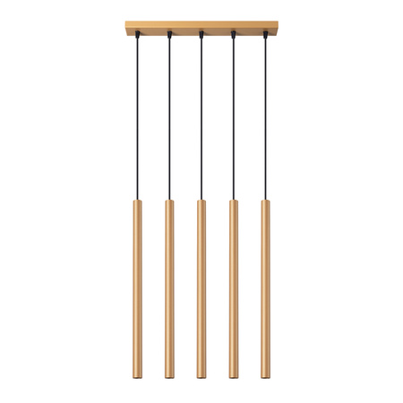 PASTELO 5L 5xG9 Zlatá moderní stropní závěsná lampa SOLLUX