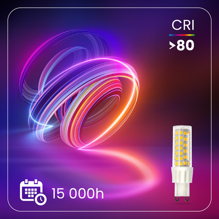 Žárovka LED G9, KAPSLE 10W = 75W 970lm 3000K Teplá bílá 360° LUMILED