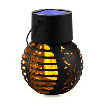 Solární LED venkovní lampa, KULATÁ Lucerna IP44 1800K 7cm IGNIS LUMILED