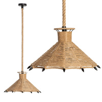 BOHO pletená jutová šňůra závěsné svítidlo pro LED E27 deštník