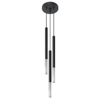 MOZAICA 3P 3xG9 Závěsné stropní svítidlo Elegant Black Chrome SOLLUX