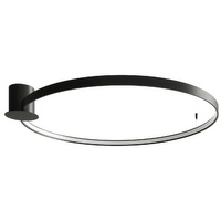 Povrchová montáž RIO LED 70W 3000K Plafond kulatý 110cm černý SOLLUX