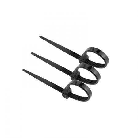 Kabelové stahovací pásky 3,6x100 mm černé UV TRIPPERS OK-36100B .MORE 100 ks.