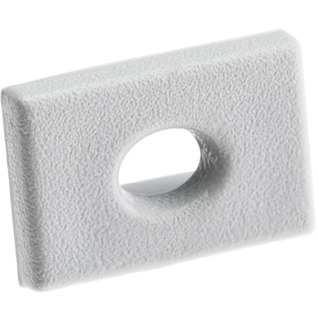 Záslepka pro Profil KM33, s Otvorem Stříbrná Plastová LUMILED