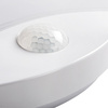 Plafond LED povrchová montáž 15W 1250lm 4000K neutrální IP44 kulatý bílý PIR senzor SANSO KANLUX