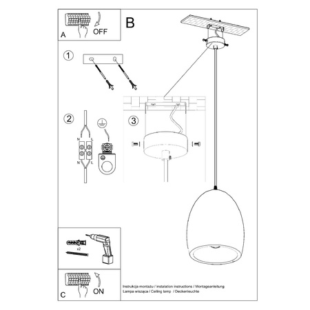 FLAWIUSZ E27 Stropní závěsné svítidlo Keramický převis Minimalistická bílá SOLLUX