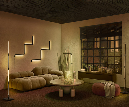 LED stojací lampa 24W 1000lm RGBW stmívatelná Smart Black SMART+ WiFi Floor Luminare Ledvance