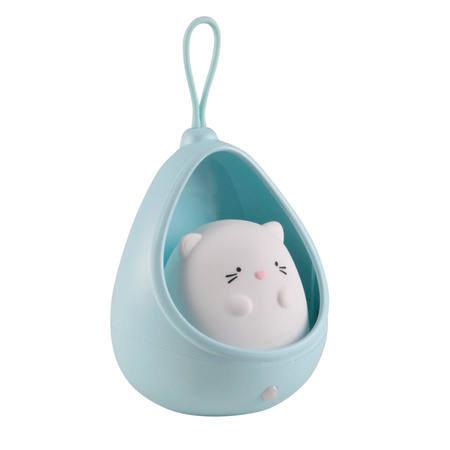 Dekorativní LED dobíjecí světlo 0,5W 3000K Warm Blue Kitty Sanico Goldlux