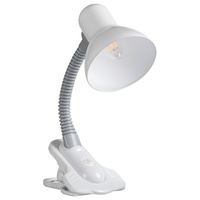 Stolní stolní lampa Školní kancelářská noční lampa Nastavitelná E27 Bílá Suzi Kanlux