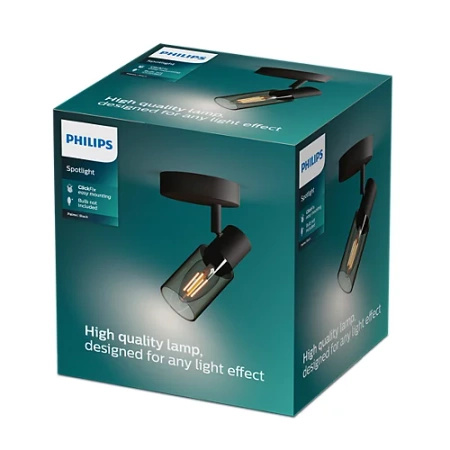 Nástěnné svítidlo Nástěnné svítidlo E14 Black Palms Philips