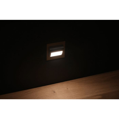 Schodišťové svítidlo LED 1.5W, 4000K Kartáčovaný nikl Neutrální bílá ZIKO KM LUMILED