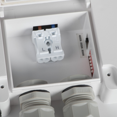 Plafond LED stropní svítidlo se senzorem pohybu Povrchová montáž 30W 3530lm CCT IP65 Bílá BENO KANLUX