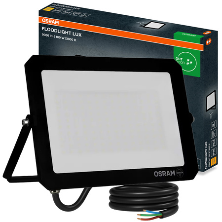 LED reflektor Halogenový venkovní reflektor 100W 3000K 9000lm IP65 FLOODLIGHT LUX OSRAM