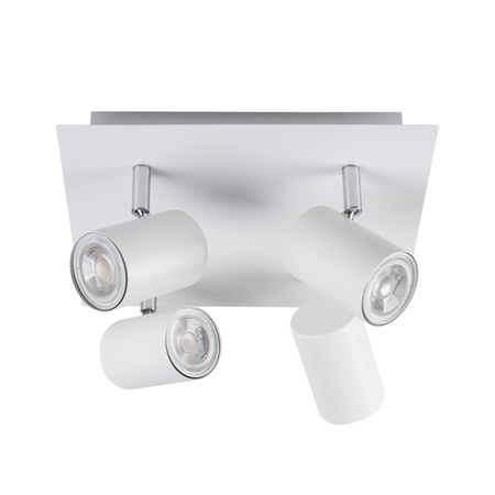 Stropní svítidlo LED GU10 s reflektorem nastavitelné kulaté bílé Evalo Kanlux