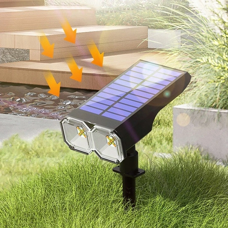 LED zahradní reflektor Solar Plug-in IP44 2700K/6500K Venkovní soumrakový senzor