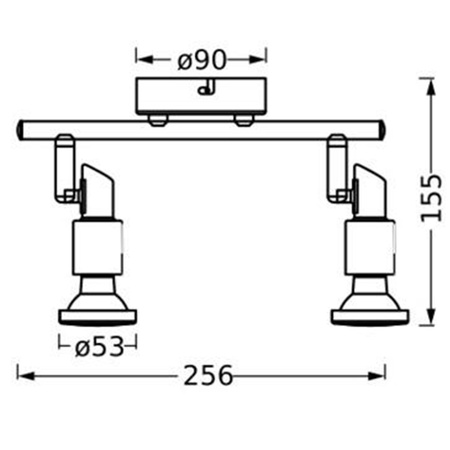 Stropní nástěnné svítidlo LED Nástěnné svítidlo pro povrchovou montáž 6,8 W 460 lm 3000K Teplá stmívatelná bílá LED Spot Ledvance